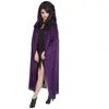 Image de Cape capuche Velours luxe 182cm, Violet FETE-H4148