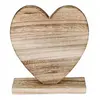Image de Coeur en bois naturel sur pied 20,5cm C-80390