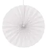 Image de Lot de 4 éventails papier 20cm, Blanc FETE-80501-00