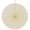 Image de Lot de 4 éventails papier 20cm, ivoire FETE-80501-01