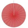 Image de Lot de 4 éventails papier 20cm, Rouge FETE-80501-02