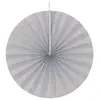 Image de Lot de 4 éventails papier 20cm, Gris FETE-80501-21