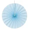 Image de Lot de 4 grands éventails papier 40cm, Bleu pastel FETE-80502-35