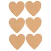 Image de Sachet de 6 étiquettes adhésives Coeur Liège 7,5x4,5cm CH-80509
