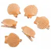 Image de Lot de 6 COQUILLAGES résine sur Pince 3cm FETE-80541