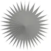 Image de Lot de 3 petits éventails alvéolés luxe 17 cm, Gris FETE-PF3E21