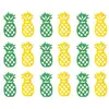 Image de Sachet de 18 Ananas en bois à disperser, jaune/vert 3,5cm FETE-80570