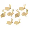 Image de Sachet de 8 Lapins en papier doré 3,5cm à disperser FETE-80619