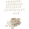 Image de SACHET de 120 LETTRES, CHIFFRES et SIGNES 3cm adhésifs, en bois C-80738