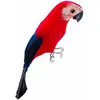 Image de Perroquet en plumes, Rouge 20cm C-10238