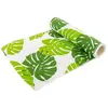 Image de Chemin de table TISSU Feuilles Exotiques vertes 3m C-10267
