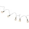 Image de Guirlande 10 Ampoules Larges forme poires, 3,65m Blanc Chaud FETE-10287