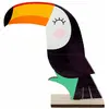 Image de Grand Centre de table Toucan en bois sur socle 20cm FETE-10308