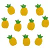 Image de Sachet de 10 Confettis Ananas adhésifs en résine 2,9cm FETE-10391