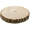 Image de Grand Rondin en bois naturel épais (4cm) plat 22-26cm C-10450