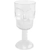 Image de Verre Calice Tête de Mort en plexi transparent 18cm FETE-10524
