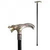 Image de Canne Dragon en métal avec pommeau allongé 93cm FETE-10746