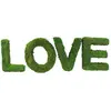 Image de Set de 4 Lettres LOVE en mousse verte, 20cm FETE-10827