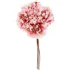 Image de Bouquet de 4 Fleurs artificielles 26cm, Vieux rose C-10885-03