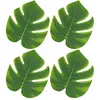 Image de Lot de 4 Feuilles Tropicales vertes 18 x 21 cm C-10932