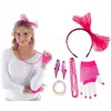 Image de Kit 5 pièces Années 80, Rose fluo C-11097-72