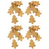 Image de Sachet de 24 SAPINS en Ecorce bois naturel 5,4cm à disperser, Or mat C-11391