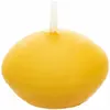 Image de Set de 6 bougies FLOTTANTES, Jaune Moutarde FETE-80296-23