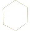 Image de Hexagone métal doré à suspendre, 40cm FETE-11902