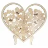 Image de Cadre Dédicace Coeur Plexi avec 60 coeurs, en bois 30cm FETE-11928