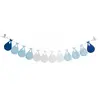 Image de Guirlande Baby Shower personnalisable 2m40, Blanc/Bleu C-11975-13