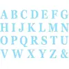 Image de Set de 48 Lettres carton 13,5cm avec adhésifs, Bleu C-11714-13