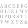 Image de Set de 48 Lettres carton 13,5cm avec adhésifs, Argent C-11714-80