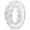Image de Structure 63,5cm en carton/film pour ballons, Chiffre 0 Blanc C-12005