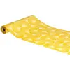 Image de Chemin de table velours Ginkgo, Jaune C-12040-23
