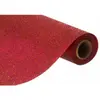 Image de Nappe Premium Paillettes incrustées, en rouleau 120cm x 3m Rouge foncé C-11446-16
