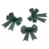 Image de Set de 3 petits Noeuds Velours Cotelé 12,7cm, Vert sapin FETE-12306-20