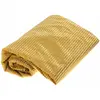 Image de Nappe Velours Cotelé pliée 140 x 240 cm, Or FETE-12320-81