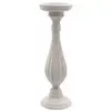 Image de Grand Porte-bougie en bois 33,5cm, ivoire FETE-12596