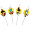 Image de Lot de 8 Pailles en carton avec médaillons 19,6cm Dragon Ball ® FETE-12804-DB