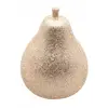 Image de Petite Poire de Noël Or pailleté 8,5cm FETE-12825
