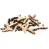 Image de Sachet de 30 Têtes de Rennes en bois épais Naturel 4cm à disperser FETE-12832