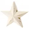 Image de Grande Etoile blanche en bois avec dorures 24cm C-12925