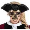 Image de Masque Tête de mort Pirate doré FETE-13161