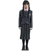 Image de Déguisement Uniforme Noir & Gris Mercredi™ - Fille C4625140
