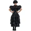 Image de Déguisement Robe de Bal Noire Mercredi 152 Cm