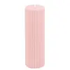 Image de Grande Bougie Pilier Cannelée 5x15cm, Rose Water C-13293-32