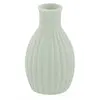 Image de Mini-Vase Céramique rond strié 8,5cm Vert Sauge FETE-13334-120