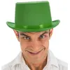 Image de Chapeau Haut de Forme satiné ajustable, Vert C-13402-20