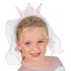 Image de Serre-tête couronne sequins et voile mauve, enfant FETE-13472