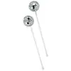 Image de Lot de 2 Mélangeurs à cocktail Boules à facettes Argent C-13512
